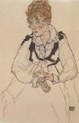 Egon Schiele The Artist' Wife,seated (mk12) Spain oil painting artist